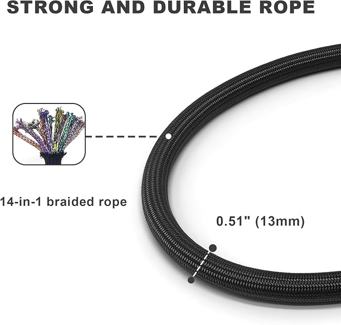 Rope Dog Leash, 4 ft Heavy Duty Dog Leash with Aviation Aluminum Auto Locking Carabiner, Strong Nylon Pet Lead for Small, Medium, Large Dogs (Purple, 4FT) - Image 4