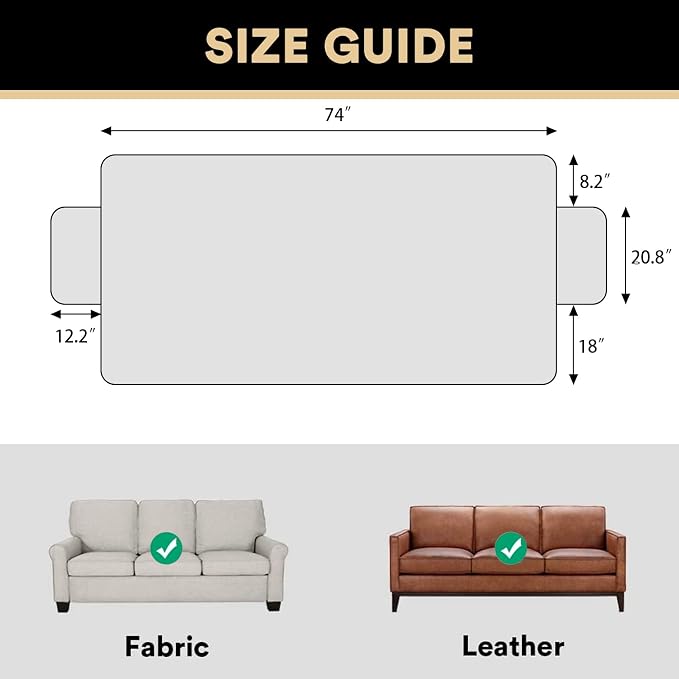PrinceDeco Waterproof Pet Blanket Dog Bed Cover with Non-Slip Back for Furniture Bed Sofa, Couch Covers for 3 Cushion Couch Sofa Pet Friendly,Brown,47x68 Inch - Image 6