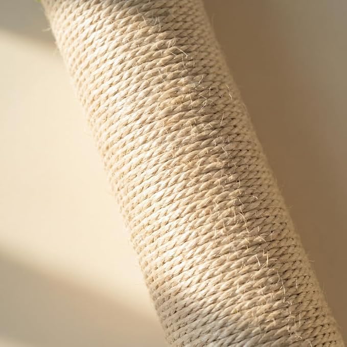 Tall Cat Scratching Post with Cat Puzzle Toys, Interactive Cat Toys | 40 cat toys, 35 Inch, Large Cat Post with Rotating Hanging Toys, Cat Toys for Bored Indoor Adult Cats, Stable, Sisal Rope - Image 9
