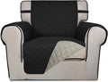 PureFit Reversible Chair Sofa Cover Dog Couch Covers for Sofa, 25.5 in | Black/Beige, Water Resistant Couch Protector, Washable Pet Couch Cover with Non Slip and Elastic Straps For Kids by PureFit