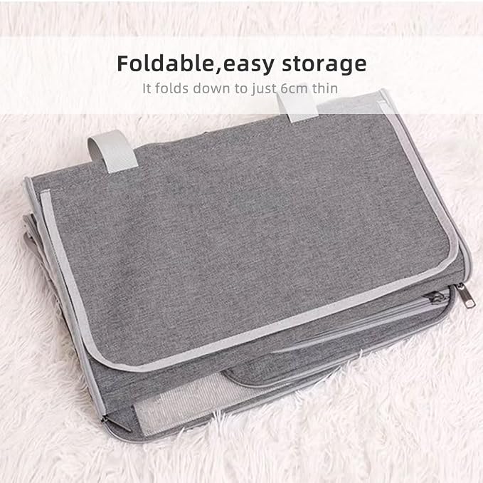 Cat Carrier Soft Sided Dog Carrier Airline Approved Pet Carrier for Small Dog/Cat Bag (17.32" L×10.63" W×9.84" H) with 1 Poop Bags and 5 Pee Pads,Ideal for Medium-Large Cats Small Dogs - Image 7