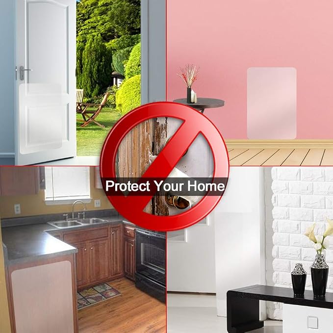 In hand Clear Pet Door Scratch Protector Shield Protect Your Furniture, Heavy Duty Deluxe Flexible Door Guard Cover - Image 5