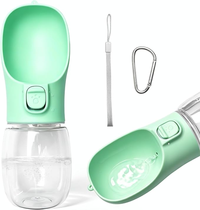 Portable Dog Water Bottle, Leak-Proof Pet Water Dispenser with Water-Saving Reflow, One-Hand Operation & Dishwasher Safe Travel Bottle for Walking, Hiking & Travel by COTOP
