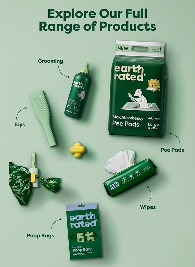 Earth Rated 3X Protect Dog Poop Bag Rolls, Odor Blocking, Unscented, 240 Ct | Leak Proof Extra Thick - Image 8