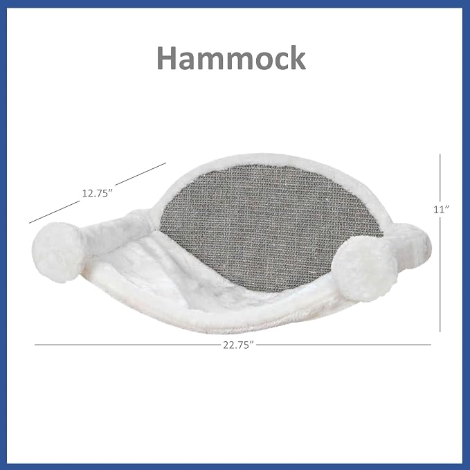 Trixie Wall Mounted Cat Lounge Set with Hammock & Condo – Climbing Shelves with Plush Condos & Sisal Steps – Wall-Mounted Cat Furniture for Scratching & Lounging – Gray, 18.75 x 11 x 11.25 in - Image 8