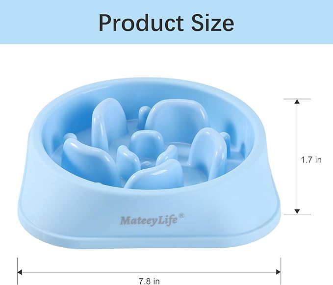 MateeyLife 2-Pack Slow Feeder Dog Bowls, 2 Cups, Dog Puzzle Feeder Bowl | Food-contact safe, dishwasher safe, non-slip base, maze design, for fast eaters, for dogs and cats, daily mealtimes - Image 3