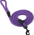 Max and Neo Rope Leash Reflective - 6 FT x 1/2" Purple, Donate a Leash to Dog Rescue by MaxandNeo