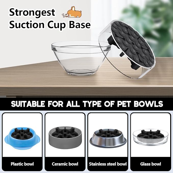 Soft Silicone Anti-Choking Puzzle Dog Bowl Insert, Anti-Slip Slow Eating Feeder for Regular Elevated Dog Bowls - Image 7