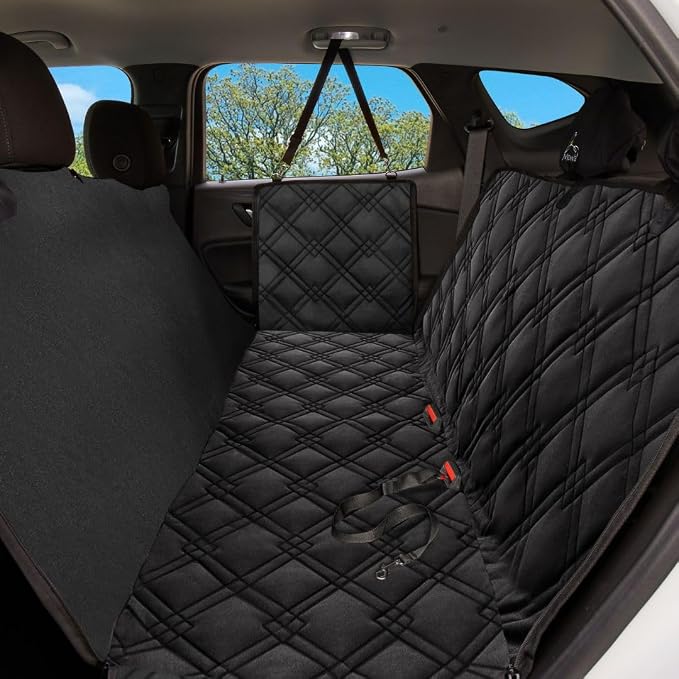 Meadowlark Dog Car Seat Cover, Heavy Duty Hammock, XL Trucks, Black - Image 4