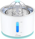 Wonder Creature Cat Water Fountain Stainless Steel Lid 81oz | Quiet Pet Fountain, LED Water Level Window, Multi-Layer Filter, Dishwasher-Safe Stainless Steel Lid for Cats and Dogs by WonderCreature