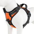 No Pull Dog Harnesses for Small Puppies Reflective Adjustable | Front Clip Vest with 2 Metal Leash Attachment Hooks Soft Handle (S, Orange) by PHOEPET