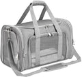 Soft-Sided Pet Carrier for Cats and Dogs, Collapsible Travel Bag with Shoulder Strap, Removable Mat, Mesh Windows, 20x13x13 Inch,Gray by Unknown
