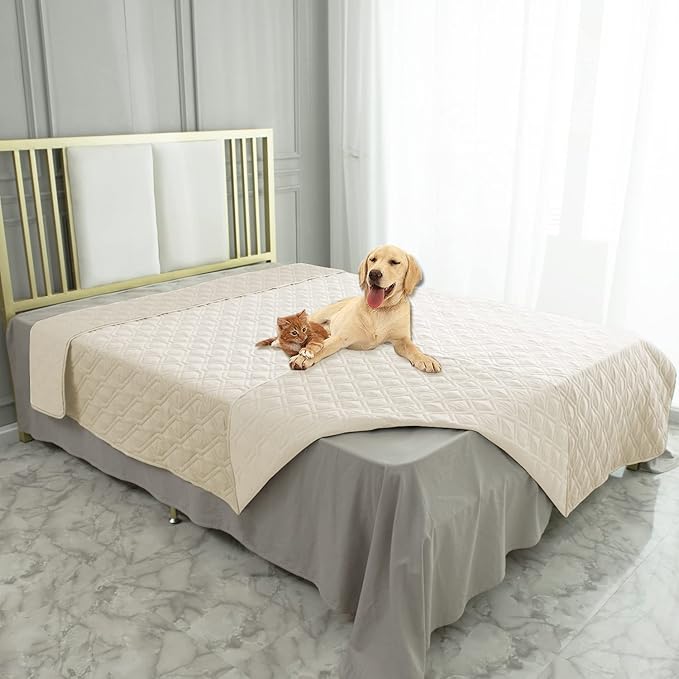 Ameritex Waterproof Blanket Reversible Dog Bed Cover Pet Blanket for Furniture Bed Couch Sofa by Ameritex