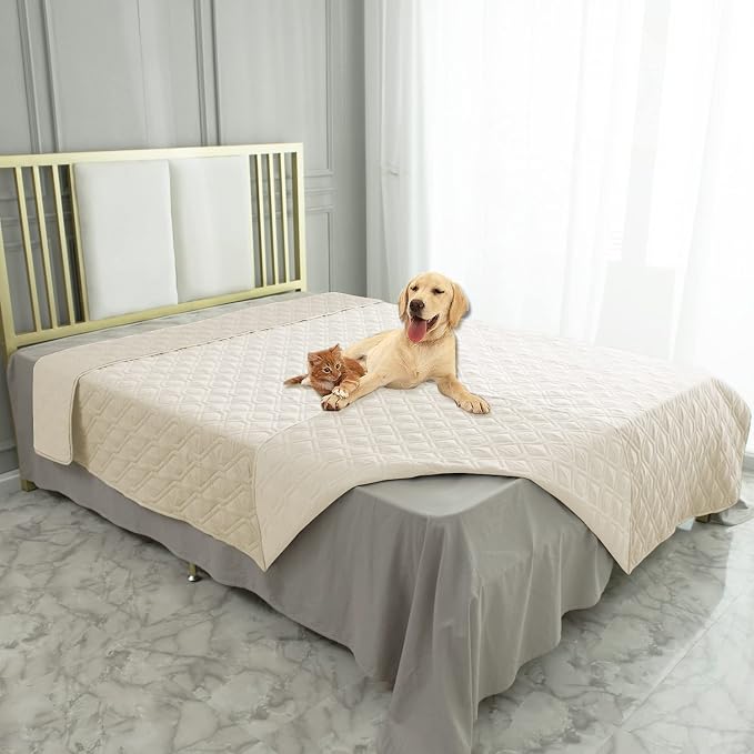 Ameritex Waterproof Blanket Reversible Dog Bed Cover Pet Blanket for Furniture Bed Couch Sofa by Ameritex