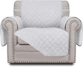 Easy-Going Chair Sofa Slipcover Reversible Sofa Cover Water Resistant Couch Cover Furniture Protector Cover with Elastic Straps for Pets Kids Children Dog Cat (Chair, White/White) | Machine Washable Slipcover For Dogs, Water Resistant Furniture Mat For... by Easy-Going