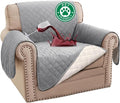 Turquoize 100% Waterproof Sofa Covers Chair Cover Slipcover Couch Protector Triple Non-Slip Sofa Slipcover for 1 Cushion Furniture Protector for Pets, Kids,Dog (Chair 23", Dove Gray) by Turquoize