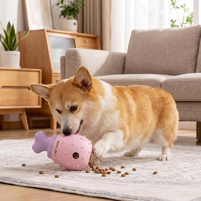 Dog Toys Silicone Dog Chew Toys Interactive Dog Puzzles Chicken Leg Shaped Treat Dispensing Dog Toys for Small and Medium Dogs - Image 8