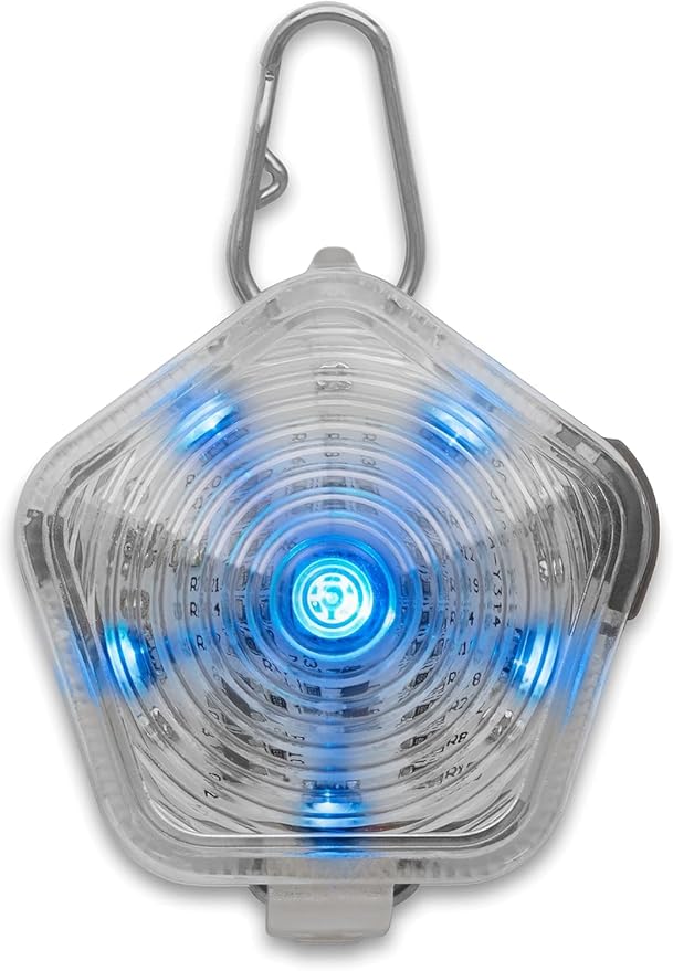 Ruffwear, Beacon Safety Light for Dogs, Rechargeable, Clear Lake | Durable & Waterproof, High Performance Safety Light Visible in Low-Light Conditions or Inclement Weather, 3 LED Color Options - Image 8
