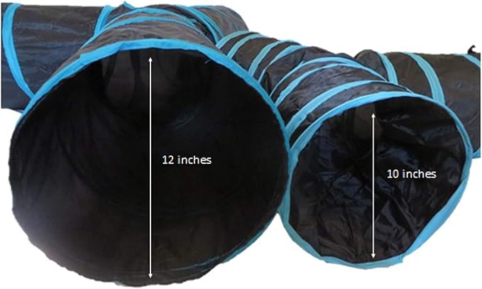 Premium 3 Way Cat Tunnel. Extra Large 12 Inch Diameter and Extra Long. A Big Collapsible Play Toy. Wide Pet Tunnel Tube for Other Pets Too! - Image 3