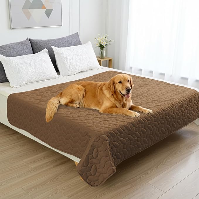 Ameritex Waterproof Pet Bed Cover Anti-Slip Dog Bed Blanket for Sofa and Furniture Waterproof New Pattern Design (Camel, 68x82 Inch (Pack of 1)) - Image 6
