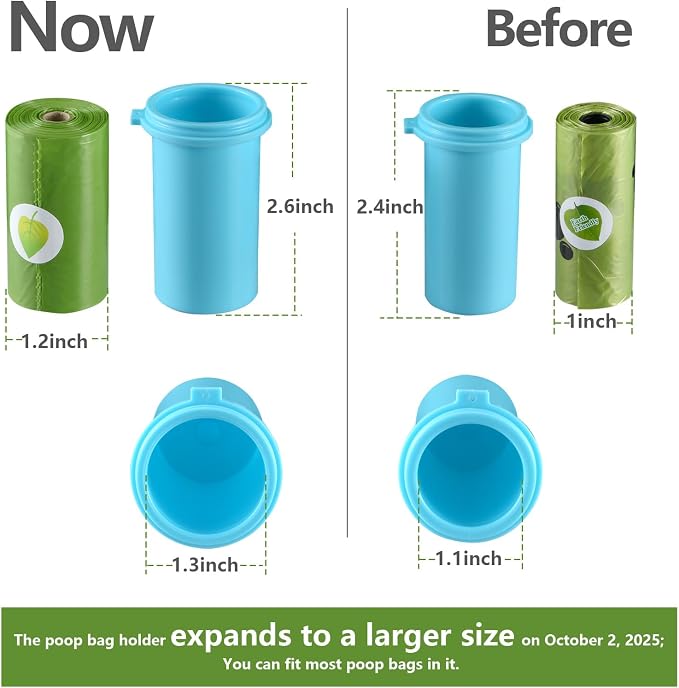 Cibaabo Dog Water Bottle with Food Container & Poop Bag Holder & Filter | Feeding & Hydration & Waste All in One | Travel Puppy Water Bowl | Portable Pet Dispenser | Dog Gifts | for Walking Beach - Image 2