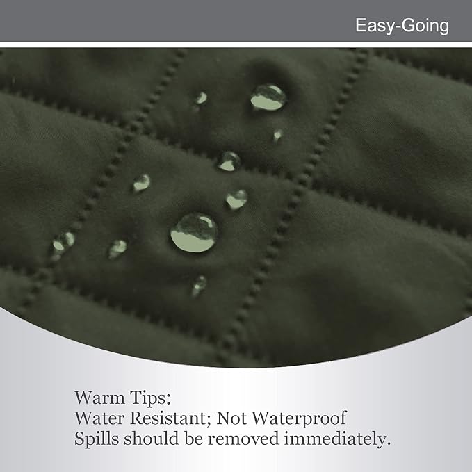 Easy-Going Reversible Couch Cover, Oversized Chair, Army Green/Beige | Machine Washable Slipcover For Dogs, Water Resistant Furniture Mat For Living Room, Non-Slip Sofa Cover, Pet Friendly - Image 4