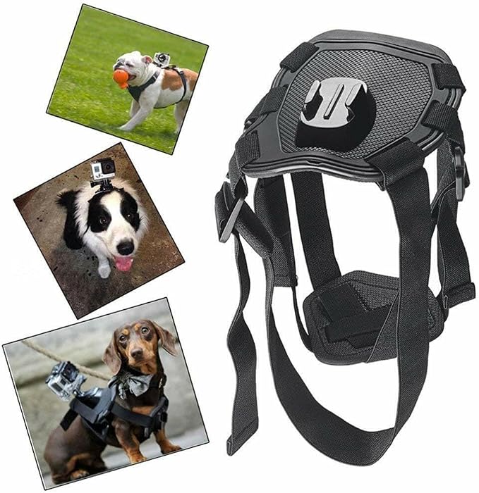 Dog Harness for Gopro, with 2 Mouting Base,Soft Adjustable for Small Medium and Large Dogs for Gopro 12 11 10 9 8 7 6 5 4 3, for DJI Osmo Pocket Camera and Insta360 - Image 6