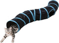 Pet Cat Tunnel, S-Shaped Tunnels for Indoor Cats, Collapsible Pet Tunnel for Kitten, Puppy, Rabbit, 25cm-Wide Tunnels, Durable & Breathable, with Peek Hole Toy Ball by Tamiplay