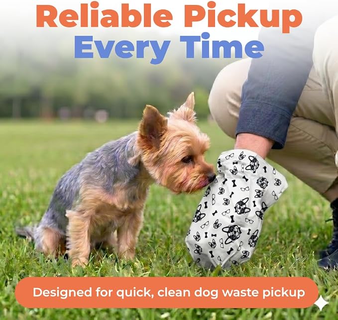 Best Pet Supplies Poop Bags for Dogs - White, 240 Count | Scented, Leak-proof, Easy-Tear perforations, 15 Thick Bags per roll, Outdoor Walking & Travel, Fits Standard Holders - Image 2