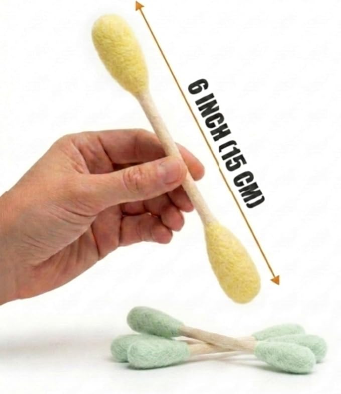 Glaciart One Swabs Cat Toys with Catnip - 6 Pk | Durable for Chew, Cute Cat Toys Interactive Kitty for Boredom, Exercise, & Play | Filled w/Organic Catnip for Anxiety & as Digestive Aid | Gift Idea - Image 4
