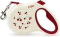 Fida Retractable Dog Leash, 16 ft Dog Walking Leash for Small Dogs up to 26 lbs, 360° Tangle Free, Cherry by Fida