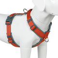 Plutus Pet No Pull Dog Harness, Adjustable Nylon Harness with Soft Padding | Reflective with Front Clip, Heavy Duty for Training and Walking, for Small Medium Large Dogs, Orange, S by PLUTUSPET