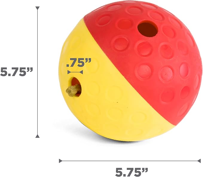 Outward Hound Nina Ottosson Treat Tumble Dog Toy Puzzle Ball, 5.8" | Level 1 Easy, Food-Dispensing Ball, Holds 1 Cup Kibble or Treats, No BPA, Interactive Enrichment, Dogs & Puppies - Image 7