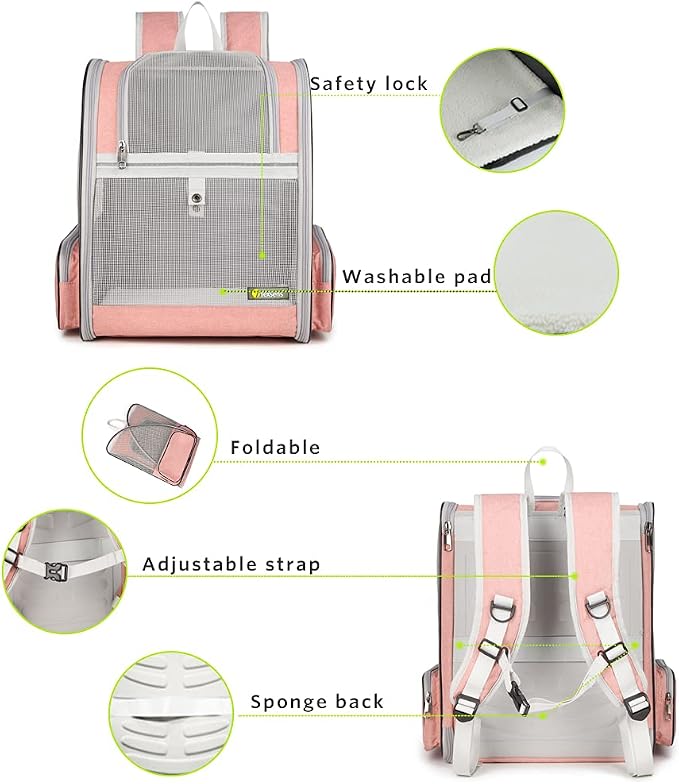 Texsens Innovative Traveler Bubble Backpack Pet Carriers for Cats and Dogs - Image 4