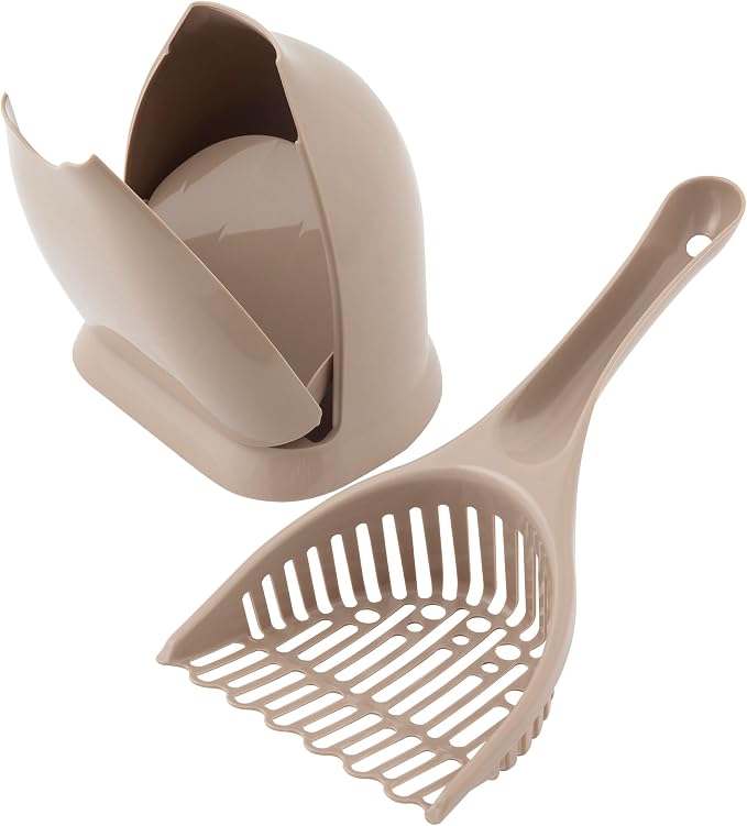 Petmate Scoop N' Hide Cat Litter Scoop with Discreet Holder; Titanium - Image 4