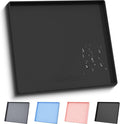 22" x 19" Extra Thick Silicone Mat Waterproof with Raised Edge, Black | Under Sink Mat for Kitchen & Bathroom, Kitchen Cabinet Liner, Multi-Purpose for Storage & Protection by ukeetap