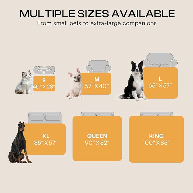 Luciphia Waterproof Pet Blanket, Liquid Pee Proof Dog Blanket for Sofa Bed Couch, Reversible Sherpa Fleece Furniture Protector Cover for Small Medium Large Dogs Cats, Dark Gray X-Large（85" x 57"） | waterproof pet blanket sherpa fleece reversible couch ... - Image 7