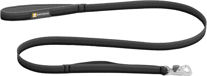 Ruffwear, Front Range Dog Leash, 5 ft Lead, Basalt Gray | Light & Strong Lockable Swivel Crux Clip, Padded Handle, Durable Webbing, Traffic Handle & Accessory Loop for Everyday Walks by RuffwearInc