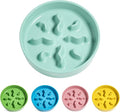 Ceramic Slow Feeder Dog Bowls Small Breed, 0.5 Cups Dog Food Dish for Fast Eaters, Puzzle Bowl for Small Dogs and Cats, 5.5 Inch-Turquoise by LETAUCIPET