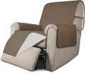 Easy-Going Reversible Couch Cover, Recliner 19 in, Camel/Ivory | Machine Washable Slipcover For Dogs, Water Resistant Furniture Mat For Living Room, Non-Slip Sofa Cover, Pet Friendly by Easy-Going
