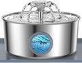 Cat Water Fountain, 3.2L 108Oz Stainless Steel Pet Fountain, 4 Filters | Stainless steel cat fountain, dishwasher safe with triple filtration, quiet pump and visible water window for cats and dogs. by Unknown