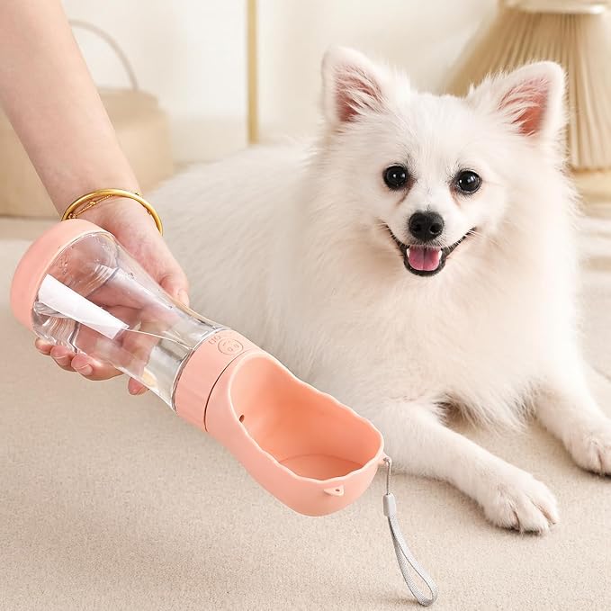 Portable Dog Water Bottle with Food Container, Leak-Resistant Travel Water Dispenser for Walking, Hiking & Travel - Image 5