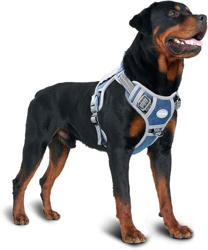 AUROTH Dog Harness for Small Medium Dogs, Tactical No Pull Dog Vest | No Choke, Heavy Duty, Reflective, Military K9, Adjustable, Handle, Easy Control for Walking, Army yellow, Small - Image 6