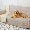 Ameritex Waterproof Pet Bed Cover Anti-Slip Dog Bed Blanket for Sofa and Furniture Waterproof New Pattern Design (Khaki, 82x102 Inch (Pack of 1)) by Ameritex