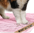 GORILLA GRIP Cat Litter Box Mat, Cushioned Coil Mesh Litter Trapping Mats, Scatter Control Supplies for Less Mess, Phthalate Free, Ultra Deep Catch Grooves, Rinse or Vacuum to Clean, 17x11 Light Pink by Unknown