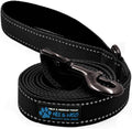 Max and Neo Reflective Nylon Dog Leash - Donate a Leash to Rescue for Each Sold (Black, 4ft) by MaxandNeo