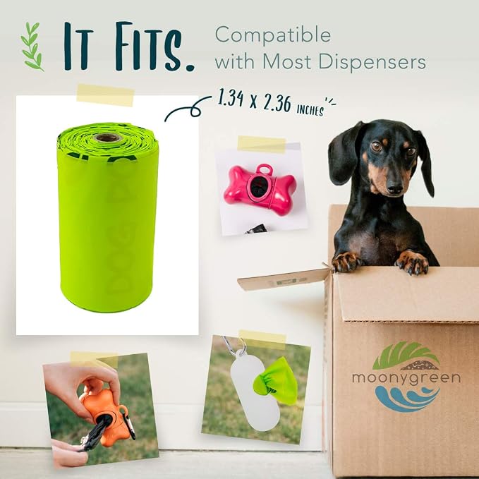 Certified Compostable Dog Poop Bag Rolls, Landfill friendly Doggie Poop Bags, Vegetable-Based, ASTM D6400, Unscented, Extra Thick, Leak Proof, Size 9 x 13 Inches, Refills 240 Counts - Image 3