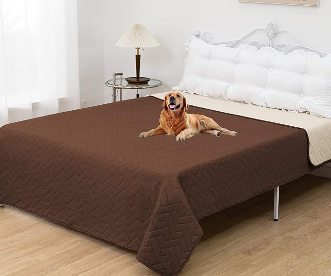 fuguitex Waterproof Dog Bed Cover Couch Cover for Pet Anti-Slip Cat Mat Pet Pad Blanket for Sofa Chair Recliner Bed Furniture Protrctor - Image 2