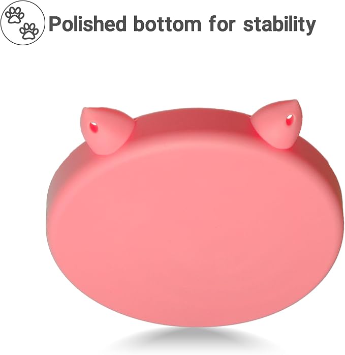 Bifeaw Slow Feeder Cat Bowl, Easy to Clean Silicone Bowl, Ideal for Dry and Wet Food (Purple and Pink) - Image 4