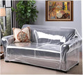 Evelots Clear Vinyl Loveseat Cover, Spill-Resistant 2-Seat Sofa Protector | Heavy-duty vinyl helps protect loveseats from pet claws, stains, dust and spills; ideal for everyday use, moving and storage. by Evelots